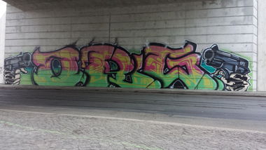 Graffiti Wall - Photo by MeraOne - org, leipzig (2014)