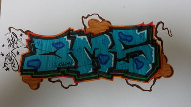 Graffiti Sketch - Photo by MeraOne - oms, mera (2014)