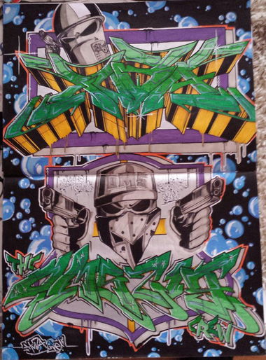 Graffiti Sketch - Photo by MeraOne - huba, 219, oms (2014)