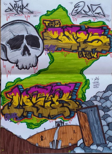 Graffiti Sketch - Photo by MeraOne - mera, mer, oms (2014)