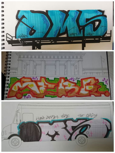 Graffiti Sketch - Photo by MeraOne - mera, mer, oms (2014)