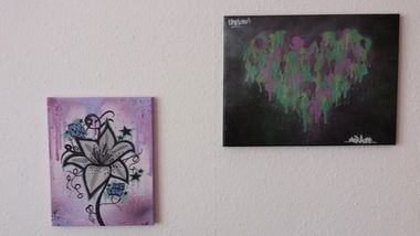 Graffiti Sketch - Photo by MeraOne - canvas, leinwand, love (2013)