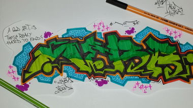 Graffiti Sketch - Photo by MeraOne - mera, oms, 219 (2014)