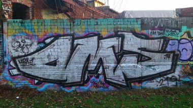 Graffiti Wall - Photo by MeraOne - oms, Leipzig (2014)