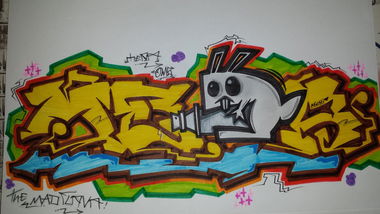 Graffiti Sketch - Photo by MeraOne - mera, oms, yöre (2014)