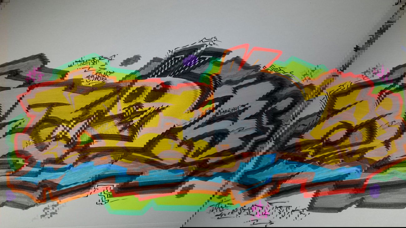 Graffiti Sketch - Photo by MeraOne - mera, oms, yöre (2014)