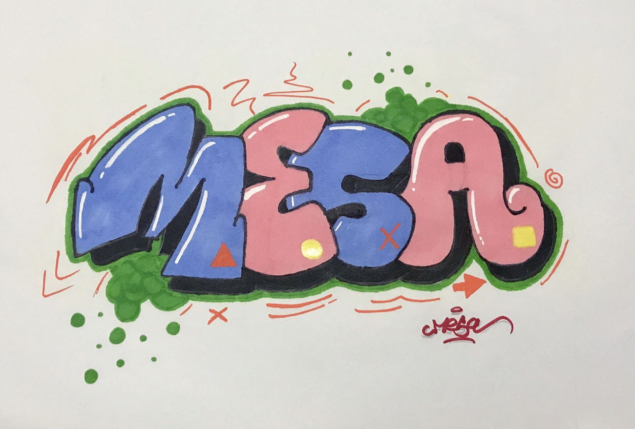 Graffiti Sketch in Turkey - Photo by Mesa - mesa, mesagraffiti, türkiye (2022)