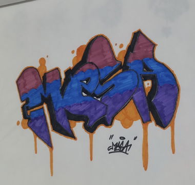 Graffiti Sketch in Turkey - Photo by Mesa - Mesa, mesagraffiti, graffiti (2017)