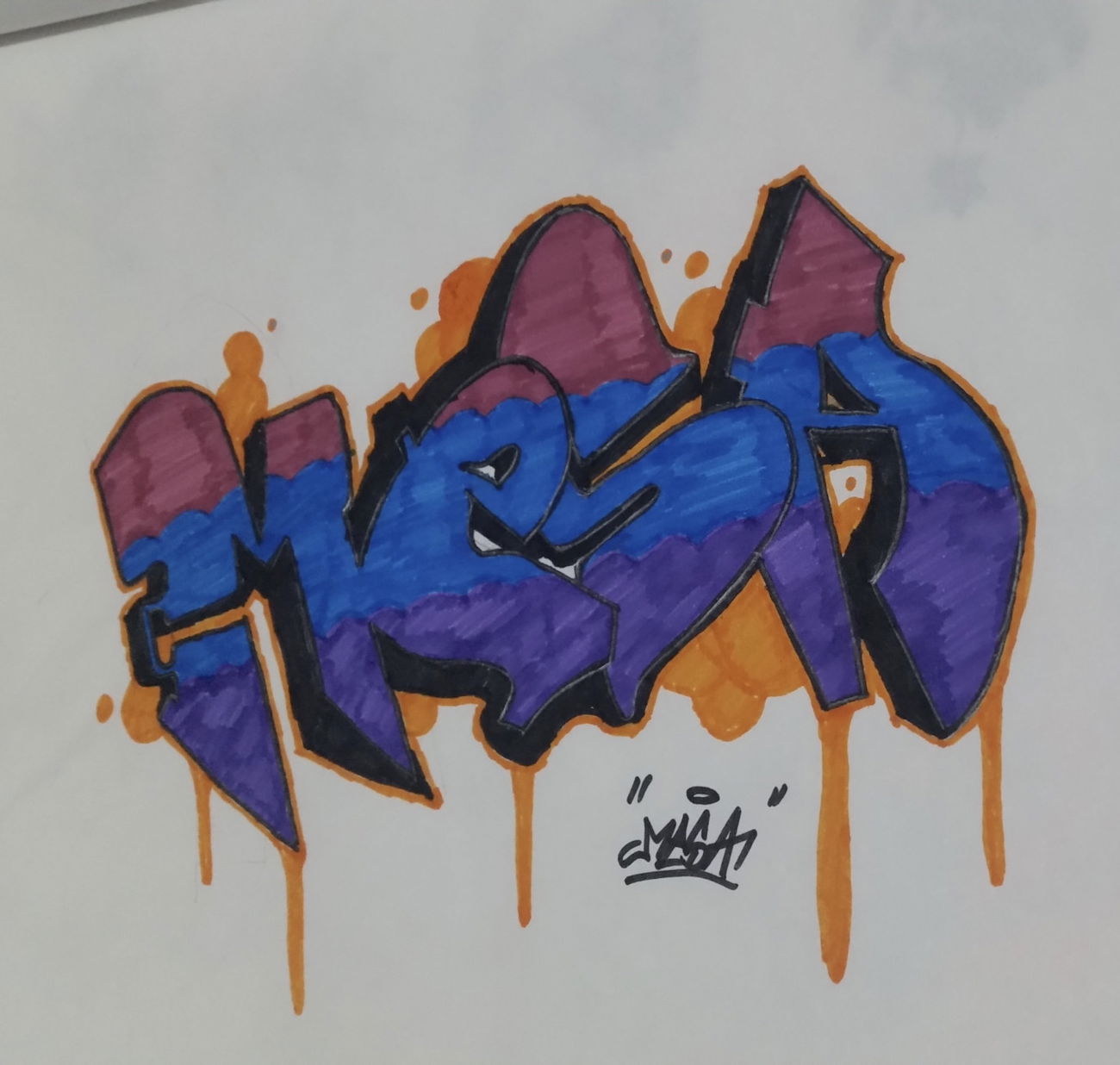 Graffiti Sketch in Turkey - Photo by Mesa - Mesa, mesagraffiti, graffiti (2017)