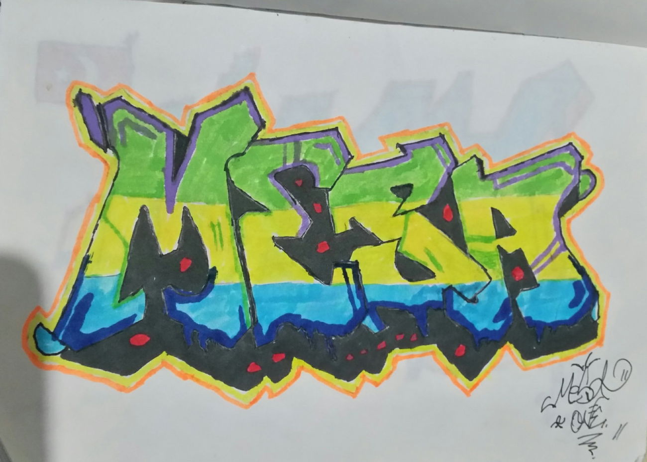 Graffiti Sketch in Turkey - Photo by Mesa - Mesa, Mesagraffiti, Graffiti (2013)