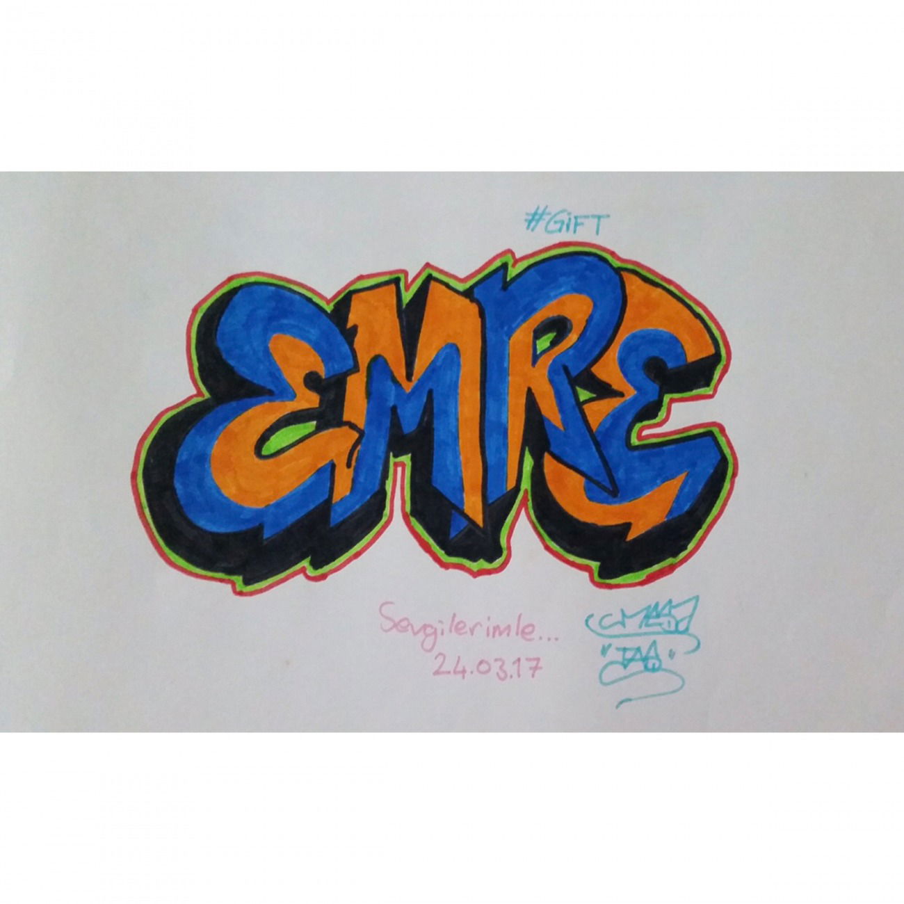 Graffiti Sketch in Turkey - Photo by Mesa - mesa, mesagraffiti, türkiye (2017)