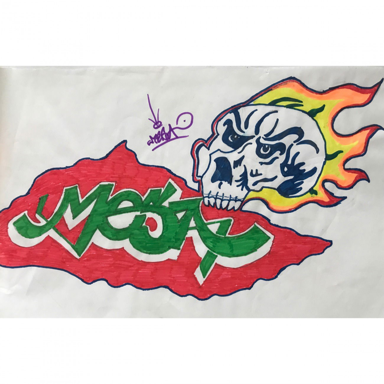 Graffiti Sketch in Turkey - Photo by Mesa (2015)