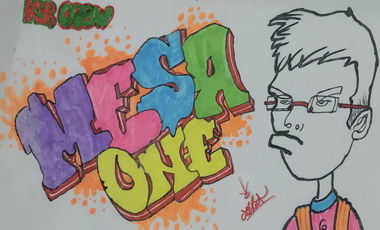 Graffiti Sketch in Turkey - Photo by Mesa - Mesa, Turkish, Turkey (2015)