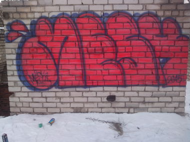 Graffiti Bombing in Полоцк - Photo by MeskOne - mesk (2015)