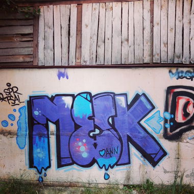 Graffiti Wall in Polatsk - Photo by MeskOne - mesk, spr, crew (2013)