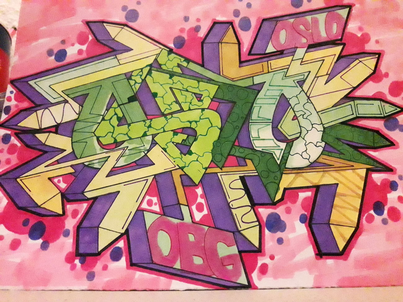 Graffiti Wall - Photo by MettMitZett - OSLO, OldSchoolLOver, OBG