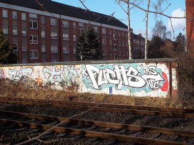 Graffiti Bombing in Lübeck - Photo by Meyerundschmidt - Ghb, Fuchs, ias