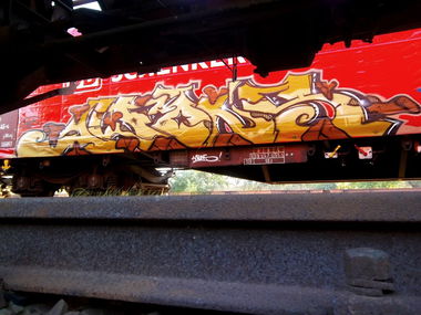 Graffiti Train - Photo by Meyerundschmidt - Alfons (2013)