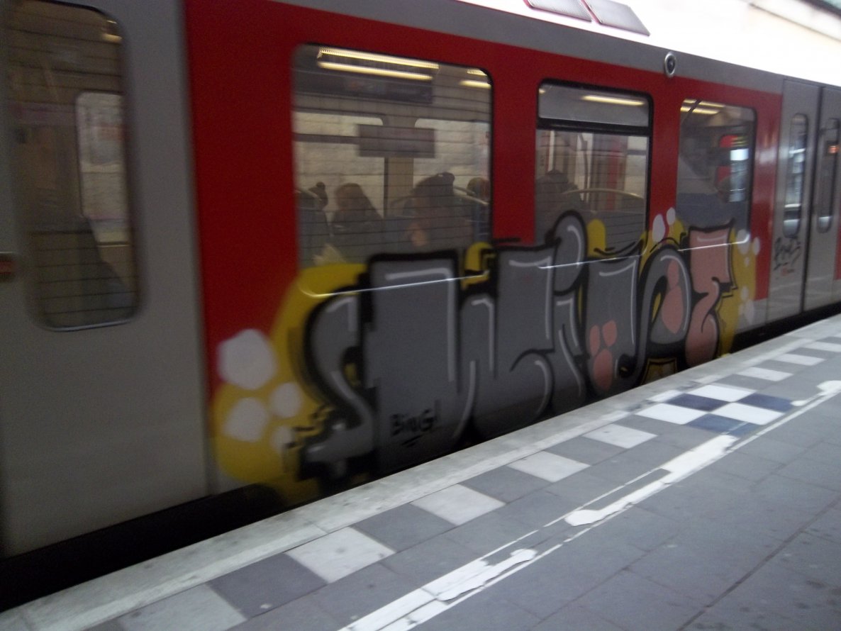 Graffiti Train - Photo by Meyerundschmidt - Wise, Hamburg (2014)