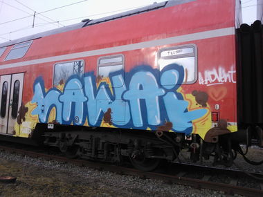 Graffiti Train - Photo by Meyerundschmidt - Hawai (2013)