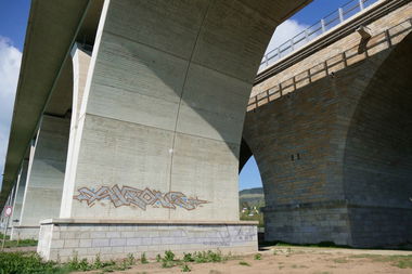 Graffiti Bombing in Jena - Photo by Meyerundschmidt - Alfons (2015)