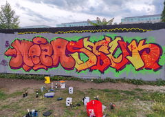 Graffiti Wall in Berlin - Photo by MezaEC - Walls, Stuk, EC (2024)