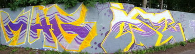Graffiti Wall - Photo by MichaelError - mag, me, ace