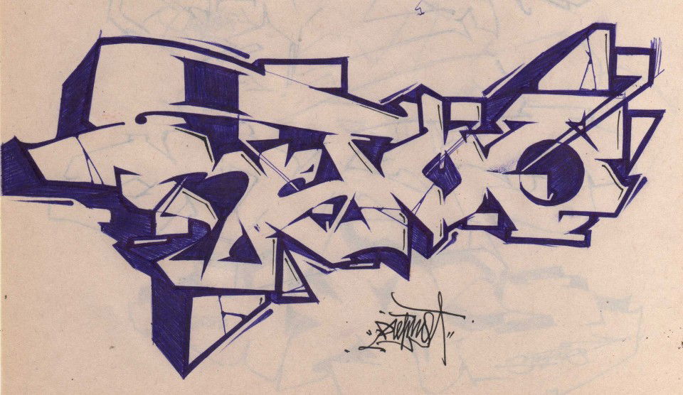 Graffiti Sketch in Jaroslavl - Photo by MickieEvil - Refmo (2013)