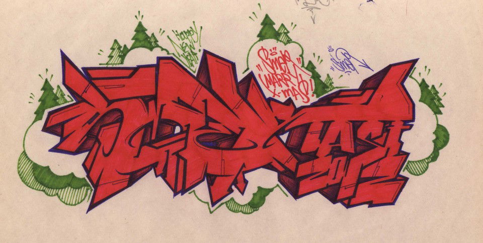 Graffiti Sketch in Jaroslavl - Photo by MickieEvil - Smer (2012)