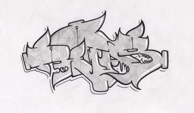 Graffiti Sketch in Jaroslavl - Photo by MickieEvil - Refas (2013)