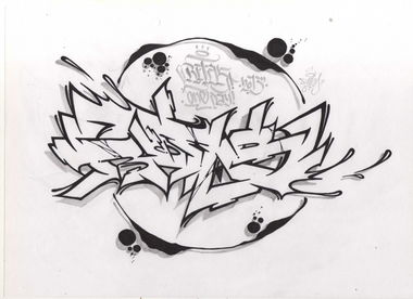 Graffiti Sketch in Jaroslavl - Photo by MickieEvil - Refas (2013)