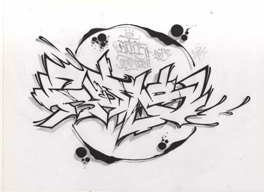 Graffiti Sketch in Jaroslavl - Photo by MickieEvil - Refas (2013)