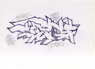 Graffiti Sketch in Jaroslavl - Photo by MickieEvil - Sunday, Battle (2013)