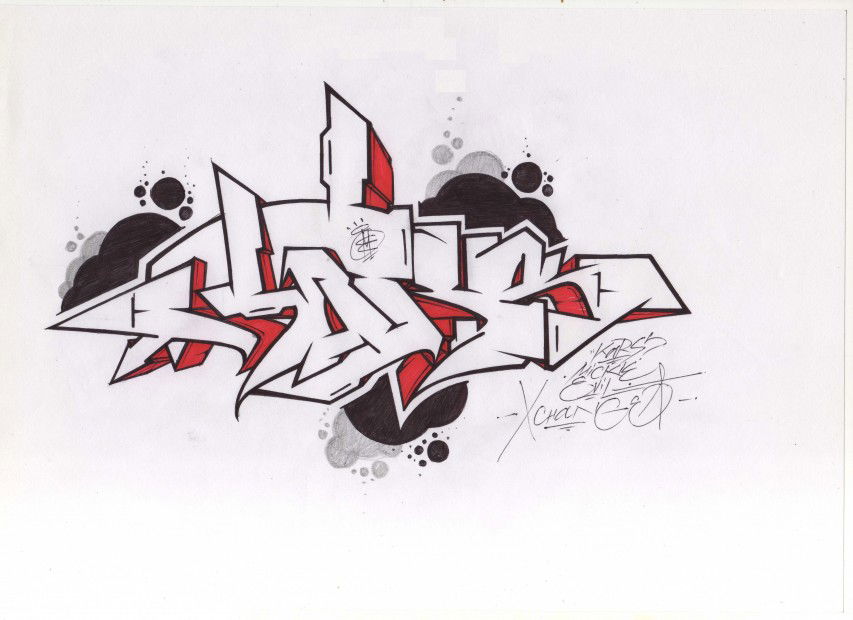 Graffiti Sketch in Jaroslavl - Photo by MickieEvil - Refmo, Mickie, Evil (2013)