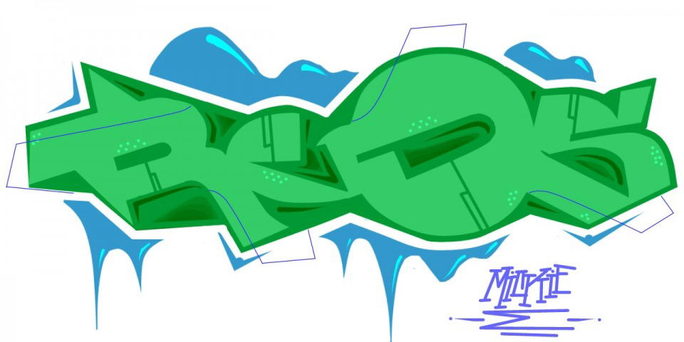 Graffiti Artwork in Jaroslavl - Photo by MickieEvil - Reos (2013)