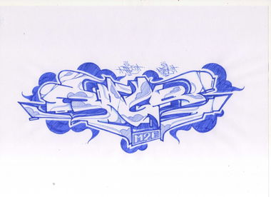 Graffiti Sketch - Photo by MickieEvil - rags, mickie, evil (2013)