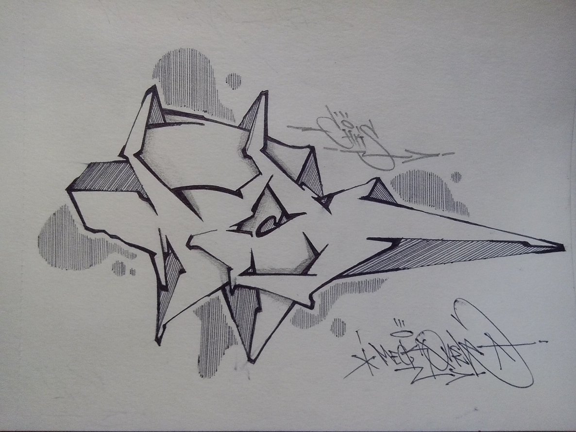 Graffiti Sketch - Photo by MickieEvil - Meck, Mick, Mickie (2014)