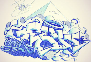 Graffiti Sketch - Photo by MickieEvil - Geak, Mickie, Evil (2014)