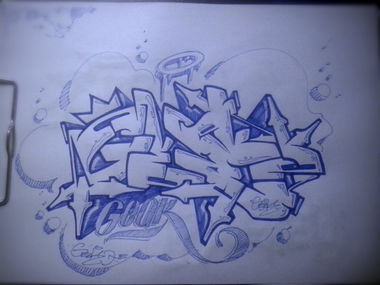 Graffiti Sketch - Photo by MickieEvil - Geak, freestyle, fast (2014)