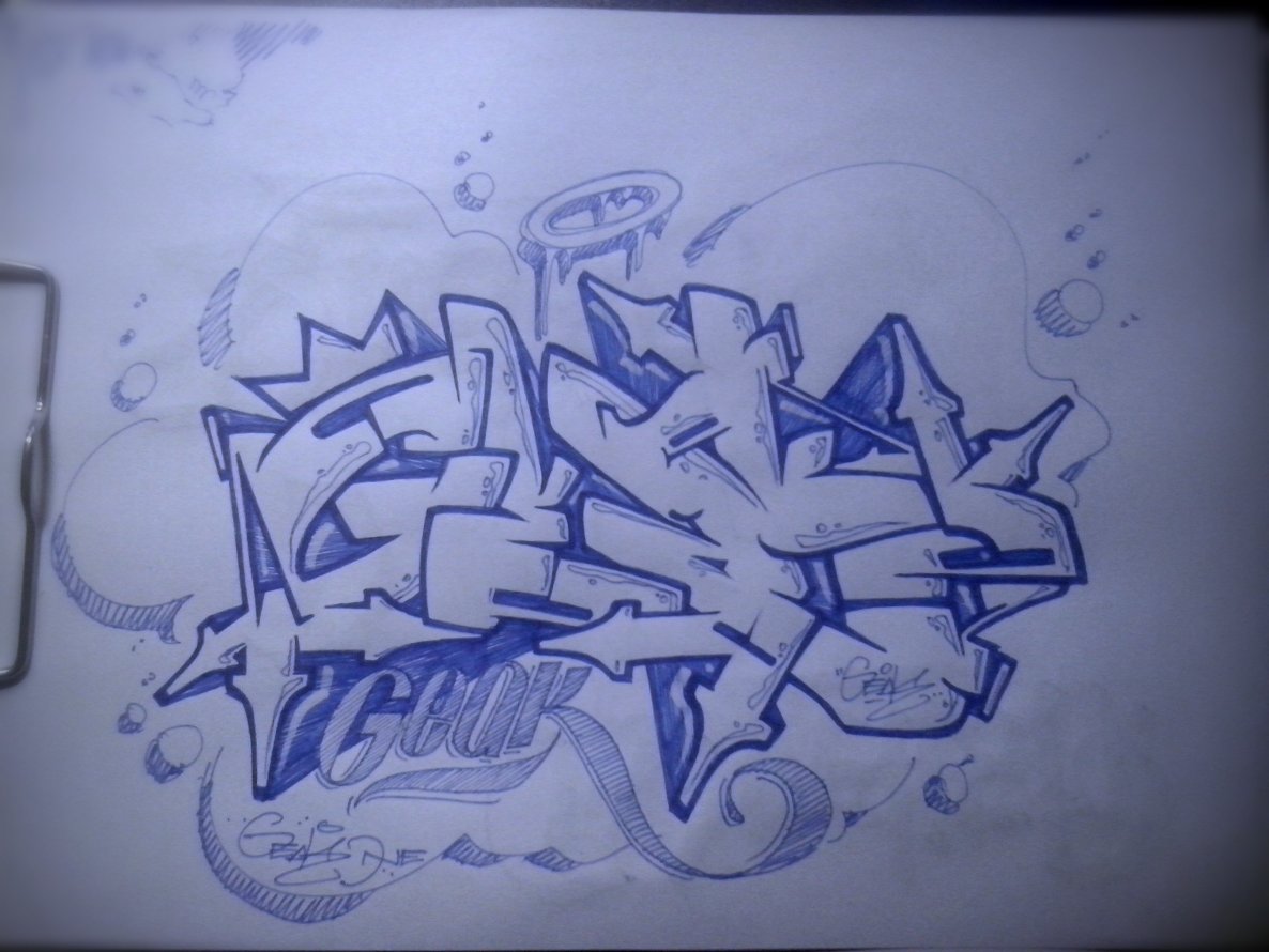 Graffiti Sketch - Photo by MickieEvil - Geak, freestyle, fast (2014)