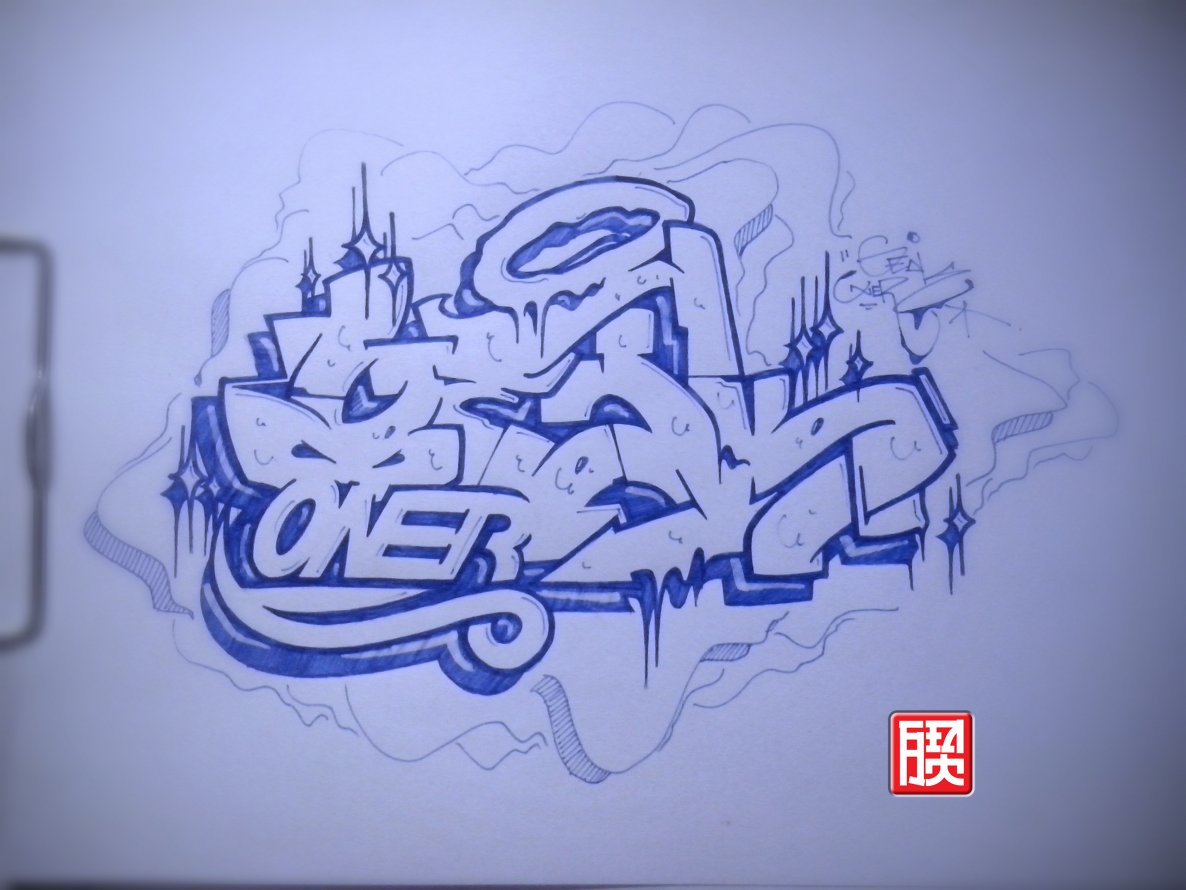Graffiti Sketch - Photo by MickieEvil - Geak, Mickie, evil (2014)
