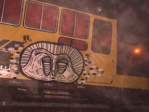 Graffiti Train in Portugal - Photo by MigMig