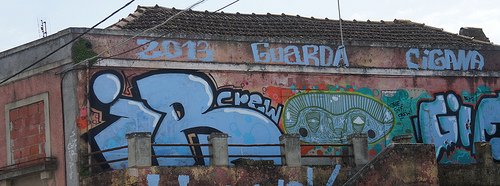 Graffiti Bombing in Palmela - Photo by MigMig