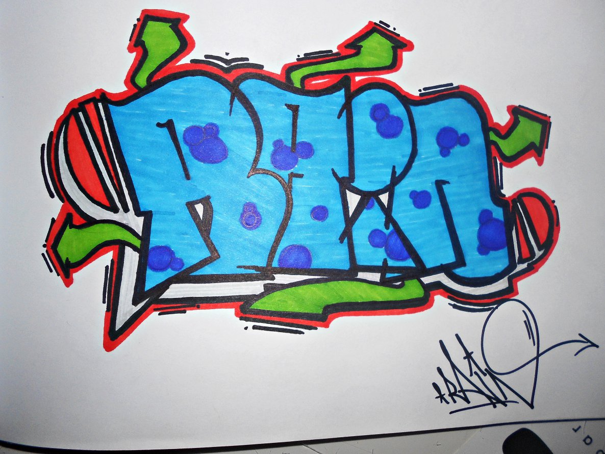 Graffiti Sketch - Photo by Miglanc