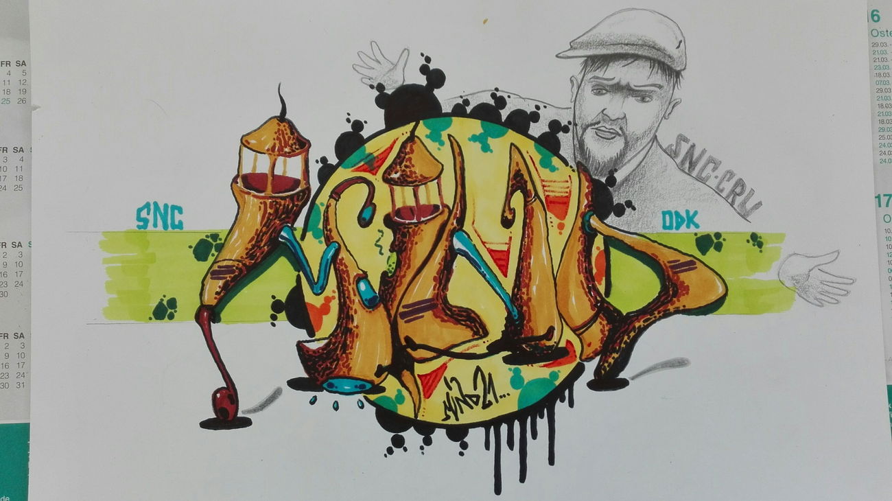 Graffiti Sketch - Photo by Mind21 (2017)