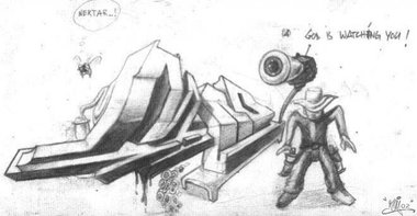 Graffiti Sketch - Photo by Mind21