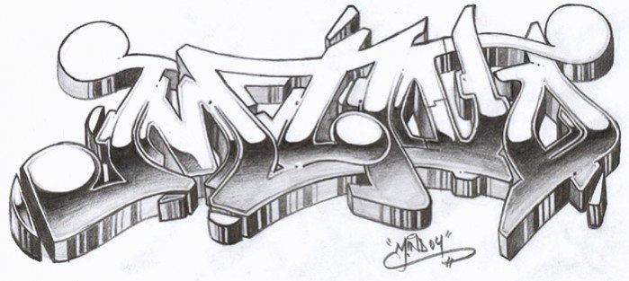 Graffiti Sketch - Photo by Mind21