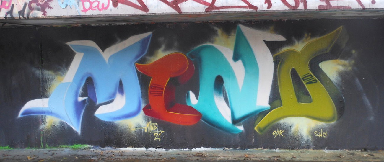 Graffiti Wall in Ingelheim am Rhein - Photo by Mind21 - mind21, snc, odk (2013)
