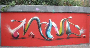Graffiti Wall in Bingen - Photo by Mind21 - mind21, -, snc (2014)