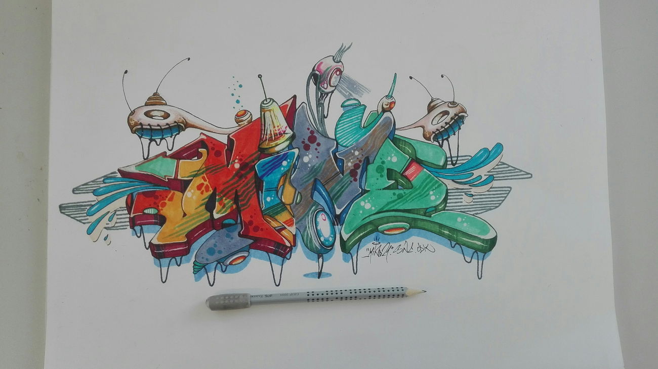 Graffiti Sketch - Photo by Mind21 (2019)
